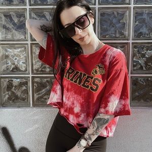 🤎SOLD🤎 Cropped Marines Tee